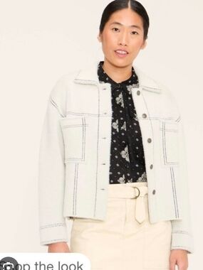 Woolrich X Target M Nwt Cream Utility Jacket with Contrast Stitching